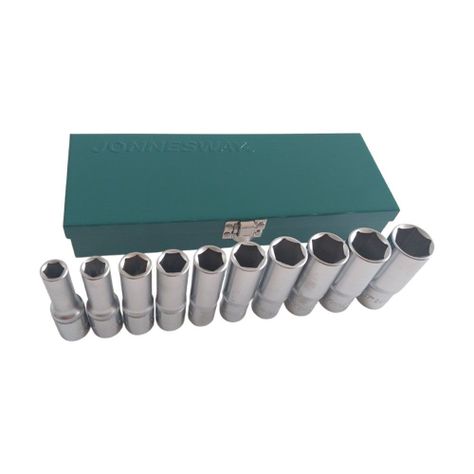 Juego de Dados Largos Jonnesway 1/2 - 10 a 24mm - 10 Piezas-2