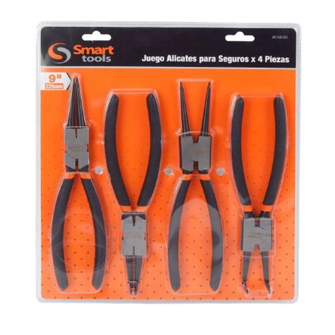 Juego de Alicates Seguros Seeger Smart Tools 9 - 4 Piezas-0