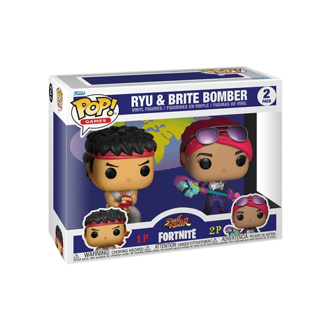 Funko Pop Ryu & Brite Bomber Fortnite-0