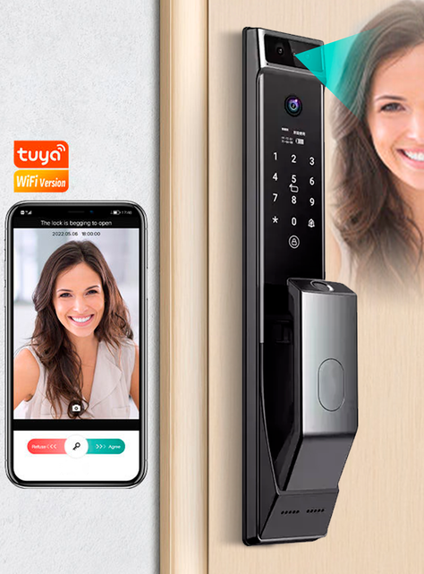 Cerradura Electrónica Inteligente X10 - Face ID y Huella digital-1