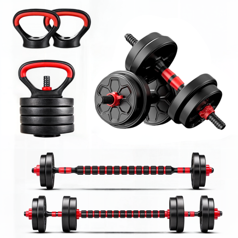 Set Mancuernas Convertible A Barra Ajustables 10 Kg-0