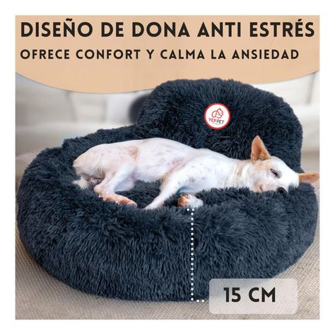 Cama Mascota Grande Yep Pet Perro L Antiestrés Y Ronquido-2