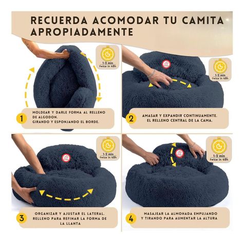 Cama Mascota Grande Yep Pet Perro L Antiestrés Y Ronquido-4