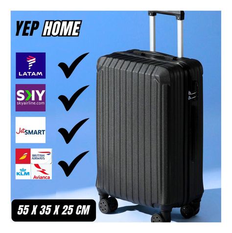 Maleta Cabina Medida Oficial Universal Con Clave Yep Home-1