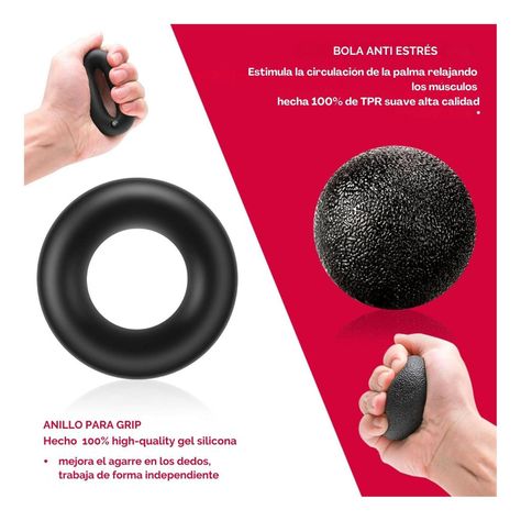 Set Hand Grip 5-60 Kg Manos Dedos Antebrazo Yepsport-6