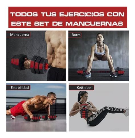Set Mancuernas Barra Rusa Kettlebell Ajustables 40 Kg-3
