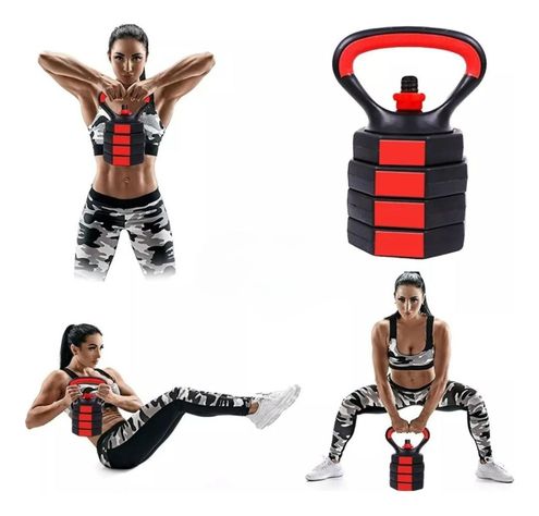 Set Mancuernas Barra Rusa Kettlebell Ajustables 40 Kg-4