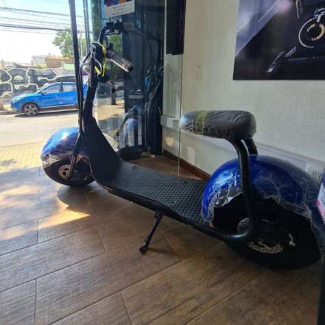 SCOOTER CHOPPER ELECTRICA AZUL-3
