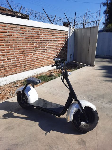 SCOOTER CHOPPER ELECTRICA BLANCA-2