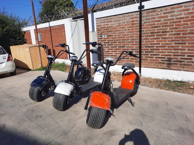 SCOOTER CHOPPER ELECTRICA BLANCA-6