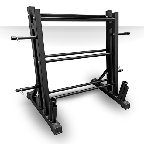Rack para Mancuernas 3 Niveles YLY05 con Apoyo para Barras-0
