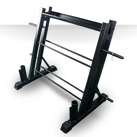Rack para Mancuernas 3 Niveles YLY05 con Apoyo para Barras-1