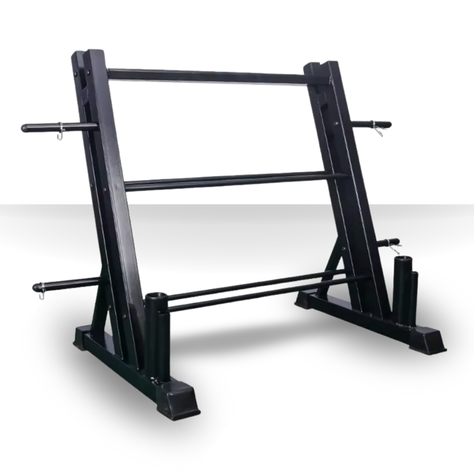 Rack para Mancuernas 3 Niveles YLY05 con Apoyo para Barras-2