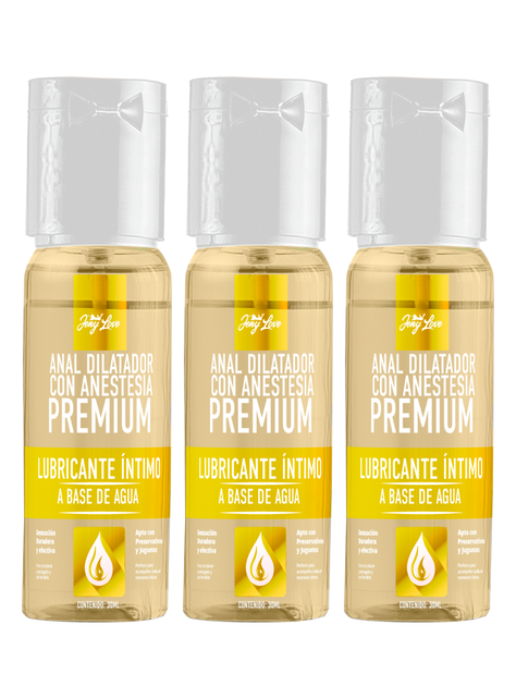 Pack Triple Lubricante Anal con Anestesia 90ml-0
