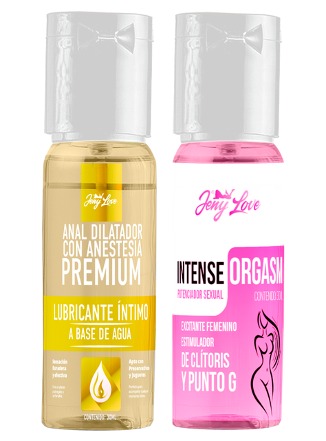 Pack Lubricante Anal con Anestesia + Potenciador Intense Orgasm-0