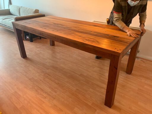Mesa Comedor Roble Moderna 140x80cm-3