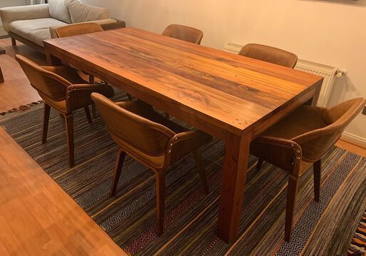 Mesa Comedor Roble Moderna 140x80cm-1