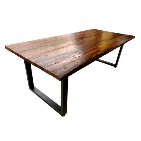 Mesa de Comedor Roble Fierro  Cuadrado 140 x 80 cms-2