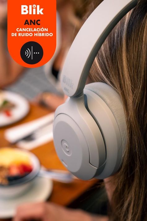 Audífonos Bluetooth Blik Soul900 ANC 55Hrs Gris-2