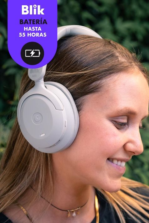 Audífonos Bluetooth Blik Soul900 ANC 55Hrs Gris-3