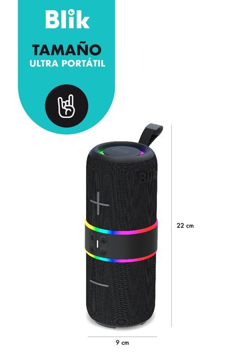 Parlante Bluetooth Portátil Blik Hype360-8