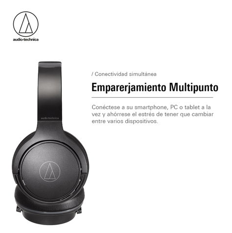 Audífonos Bluetooth Audio-Technica ATH-S220BT Negro-5