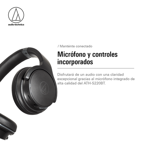 Audífonos Bluetooth Audio-Technica ATH-S220BT Negro-7