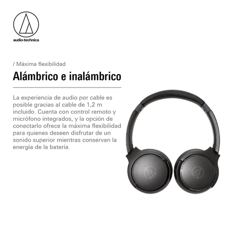 Audífonos Bluetooth Audio-Technica ATH-S220BT Negro-8