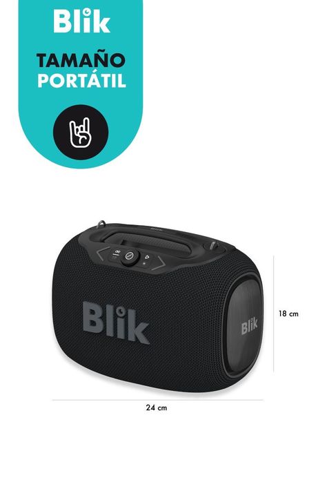 Parlante Bluetooth Portátil Blik Partybass120 Negro-5
