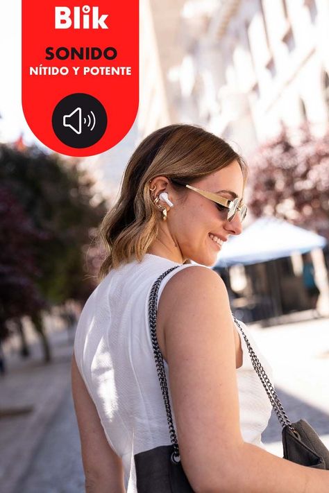 Audífonos Bluetooth Blik Air400 Blanco 24 hrs-1
