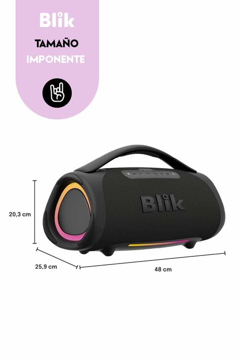 Parlante Bluetooth Portátil Blik Bass400 160W IPX7-7