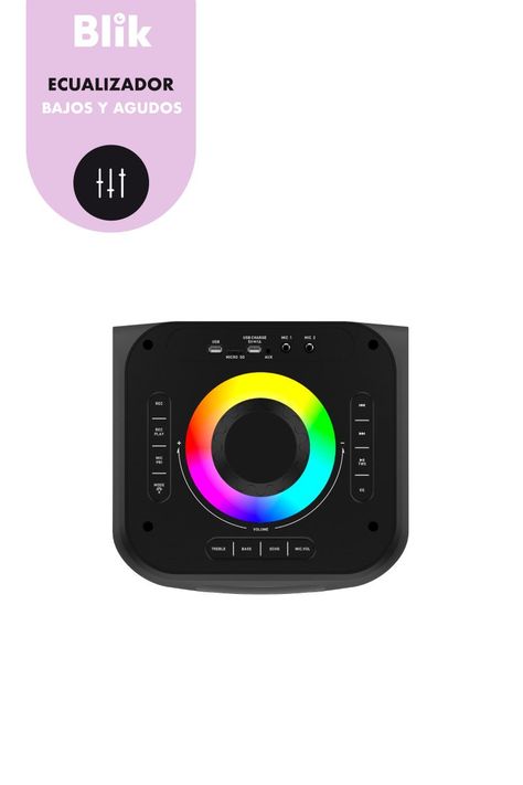 Parlante Bluetooth Karaoke Blik Lightup600-4