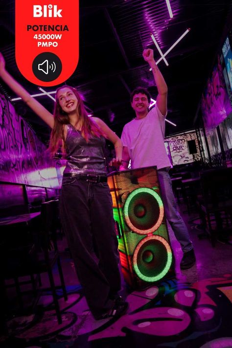 Parlante Bluetooth Karaoke Blik Light360-1