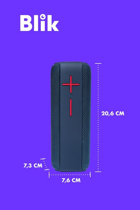 Parlante Bluetooth Blik HYPE Azul-5