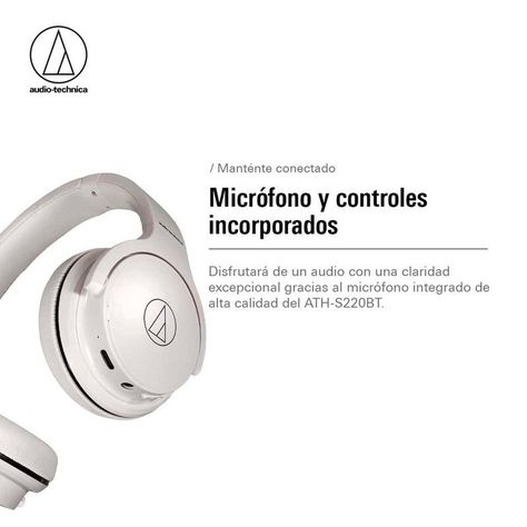 Audífonos Bluetooth Audio-Technica ATH-S220BTWH Blanco-2