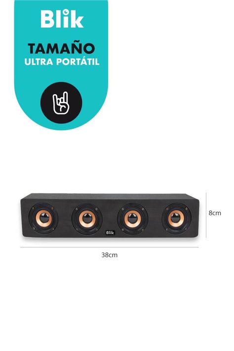 Parlante Bluetooth Blik Rockwood Negro-5