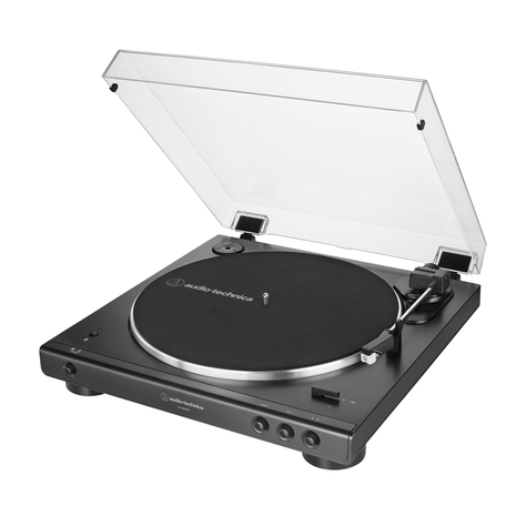 Tornamesa Bluetooth Audio-Technica LP60XBT Black-0