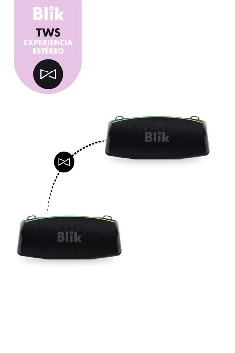 Parlante Bluetooth Portátil Blik Beatbass 60W IPX6-4