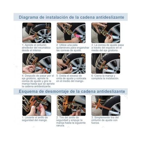 Cadenas para nieve antideslizante Talla 13 -3
