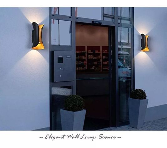 Aplique Moderno Hiperbola Lampara LED Poche Pasillo Lau-4
