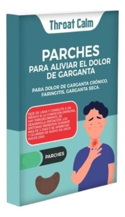 Parches Alivio Instantáneo Tos Dolor Garganta 7 Pack Jhn-0