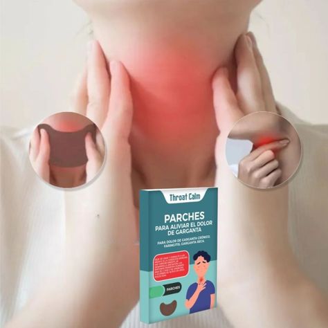 Parches Alivio Instantáneo Tos Dolor Garganta 7 Pack Jhn-7