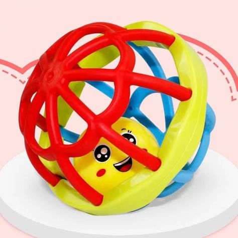 Sonajero Suave Forma Pelota Didactico Juguete Bebe Lau-9