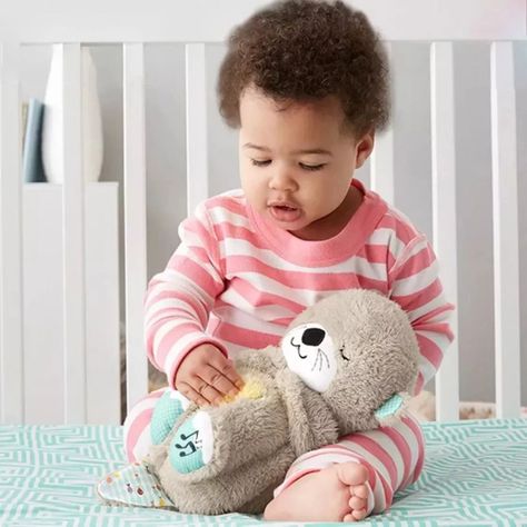 Peluche Nutria Juguete Animal Respira Bebes Dormir Lau-3