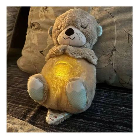 Peluche Nutria Juguete Animal Respira Bebes Dormir Lau-9