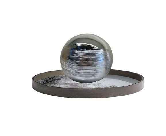 Set 2 Esferas Efecto Raye Decorativa Modernas Lau-2