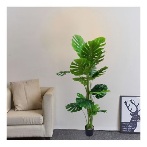 Planta Artificial Tortuga Decorativa Adorno Verde 175cm Jhn-3
