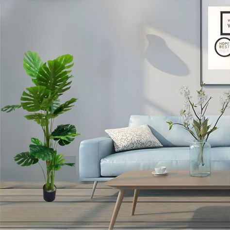 Planta Artificial Tortuga Decorativa Adorno Verde 175cm Jhn-4
