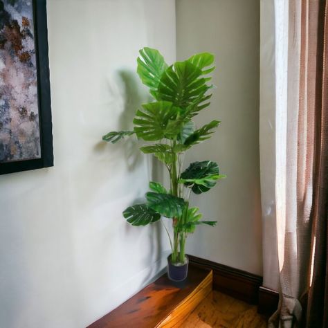 Planta Artificial Tortuga Decorativa Adorno Verde 175cm Jhn-6