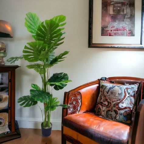 Planta Artificial Tortuga Decorativa Adorno Verde 175cm Jhn-7